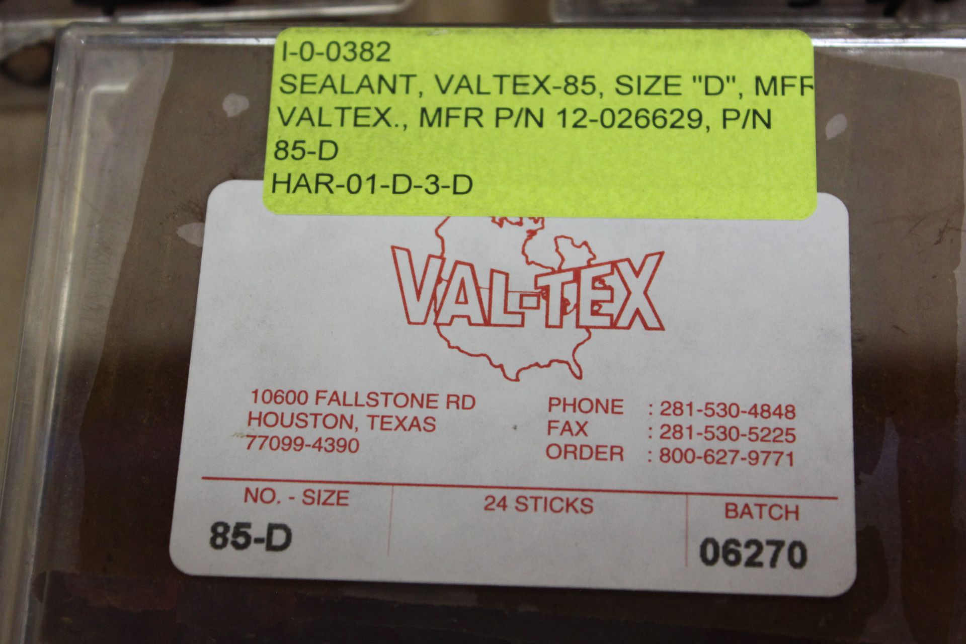LOT OF 72 NEW VALTEX SEALANT STICKS - Image 2 of 2
