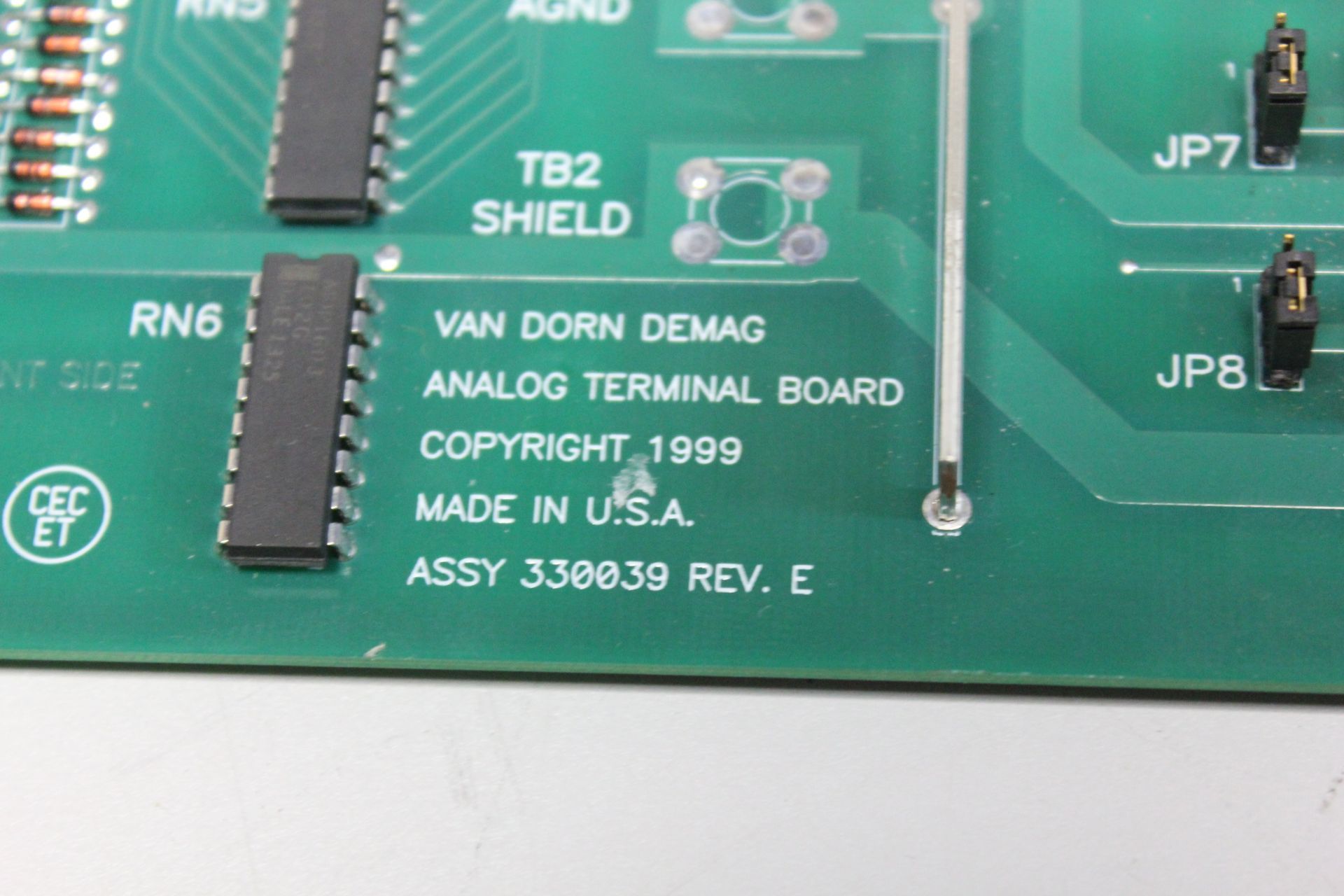 VAN DORN DEMAG ANALOG TERMINAL BOARD - Image 2 of 2