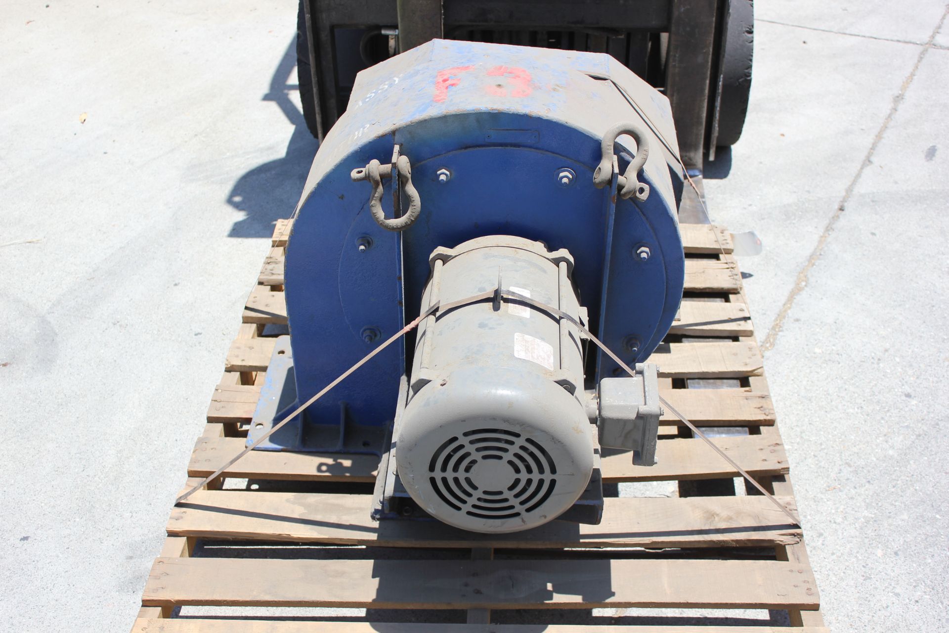 LARGE BALDOR 10HP INDUSTRIAL MOTOR AND BLOWER