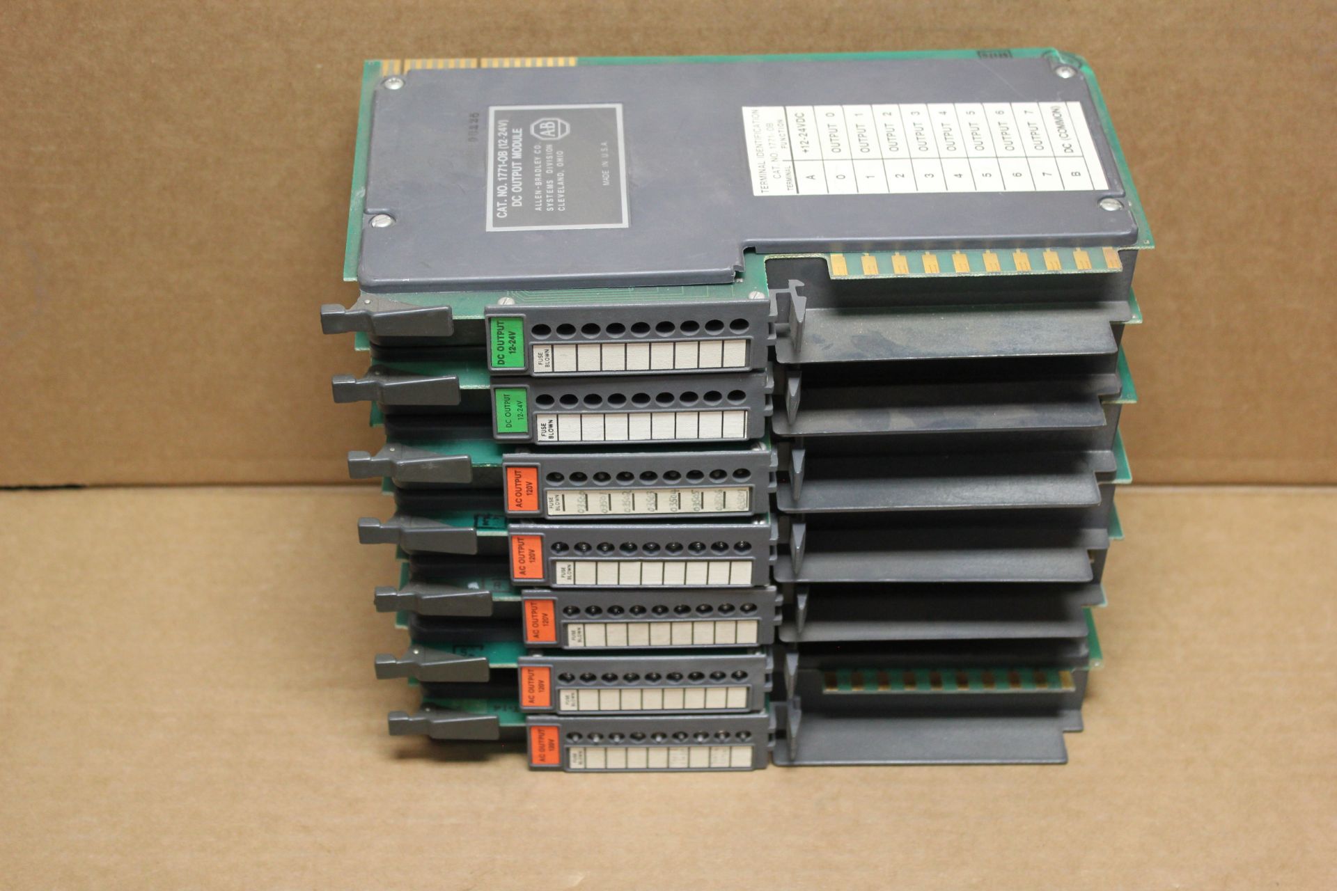 LOT OF 7 ALLEN BRADLEY 1771 OUTPUT MODULES