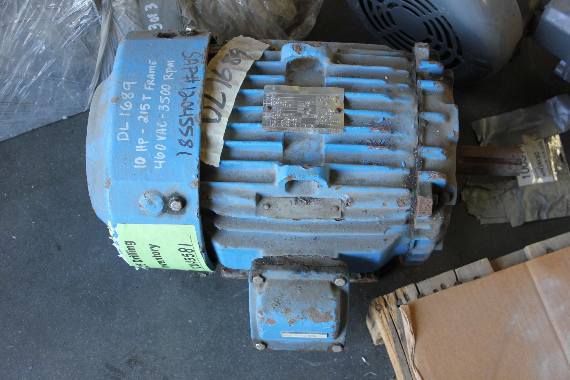 GE 10HP INDUSTRIAL MOTOR