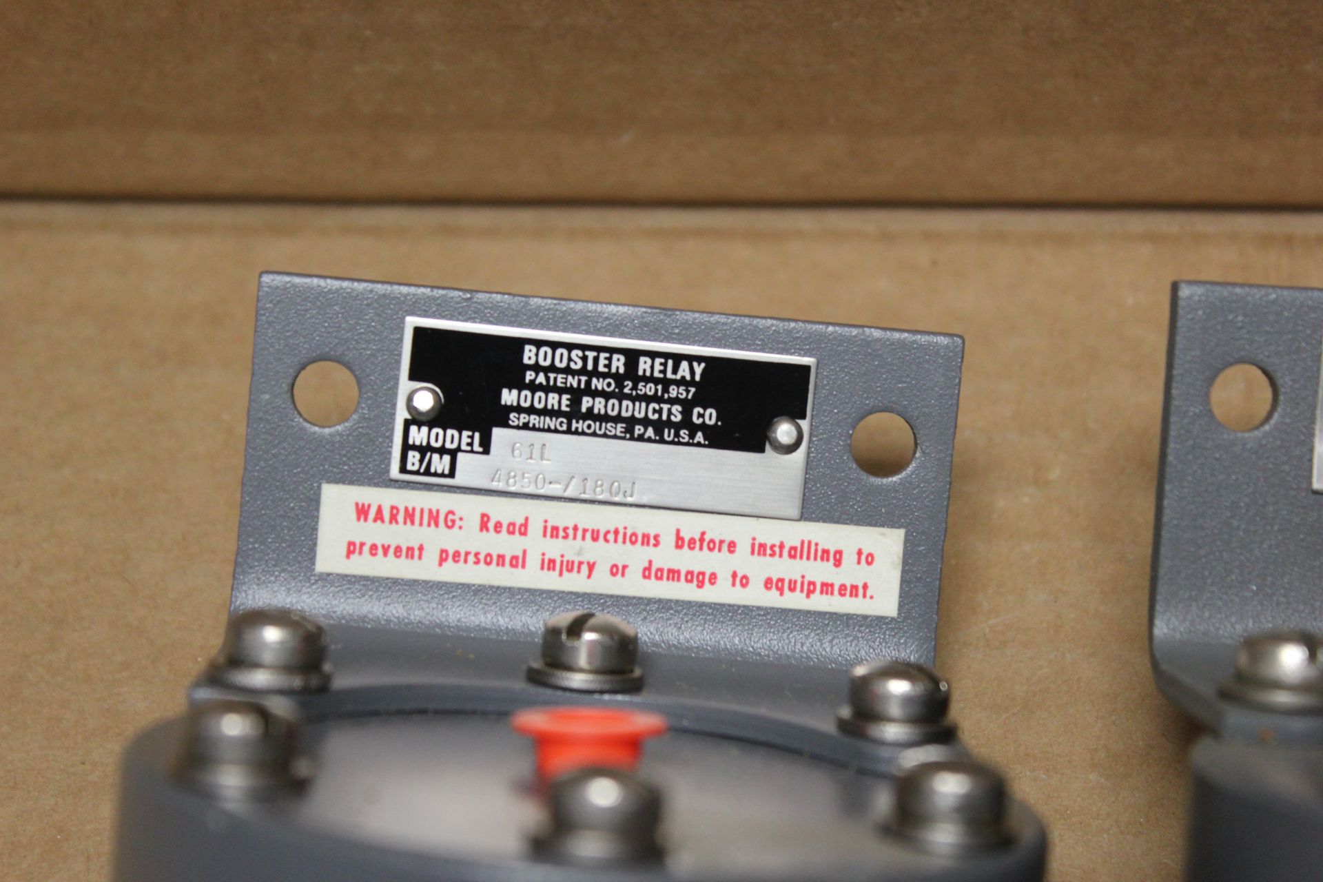 LOT OF 2 NEW MOORE PRODUCTS BOOSTER RELAYS - Image 2 of 2