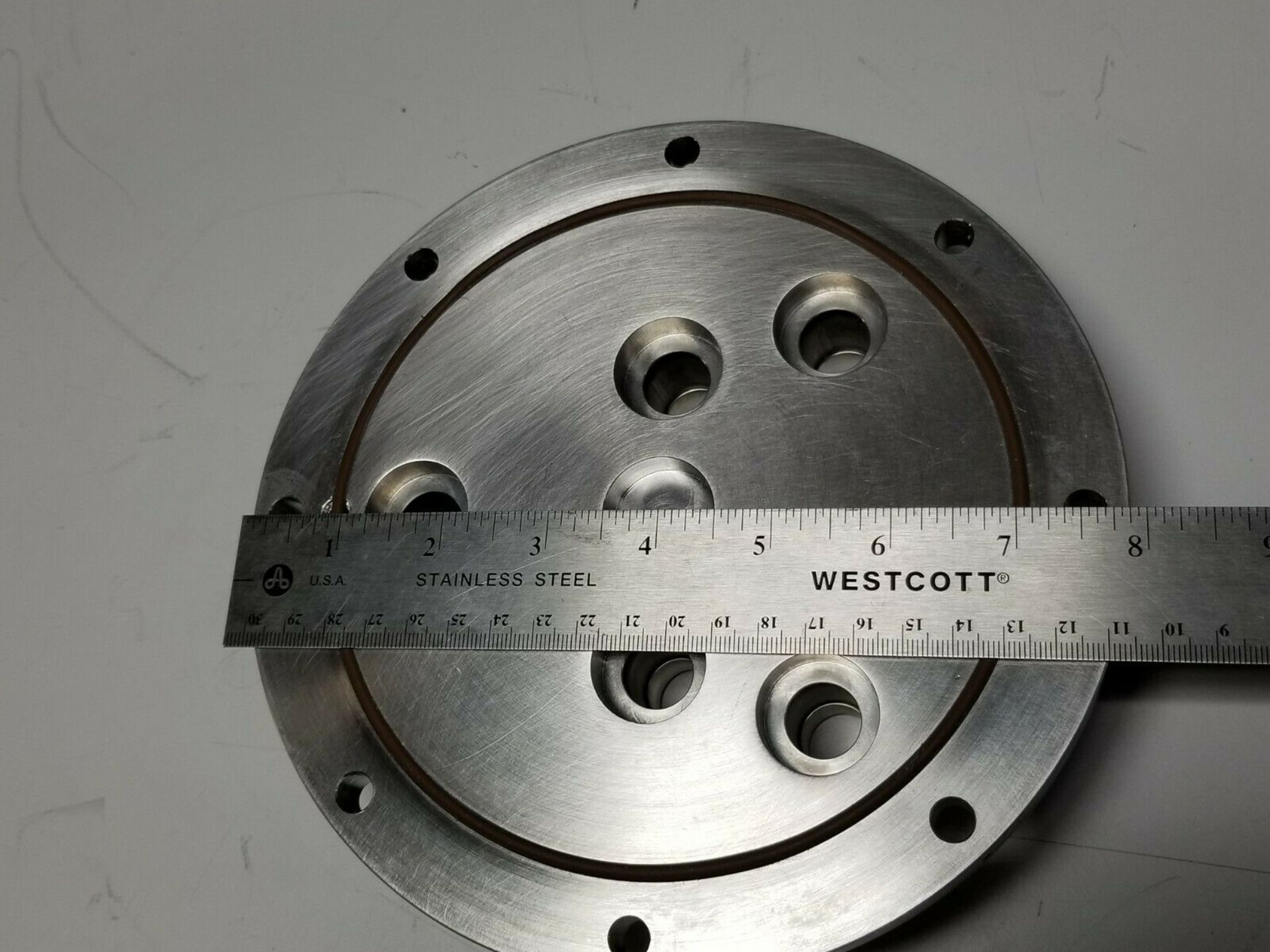 LARGE MULTIPORT VACUUM CHAMBER FLANGE/LID ADAPTER - Image 5 of 5