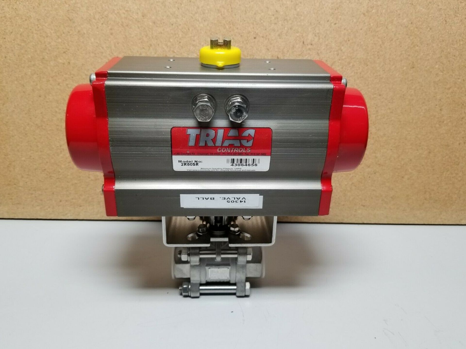 NEW AT 1" 316 STAINLESS STEEL BALL VALVE WITH TRIAC ACTUATOR