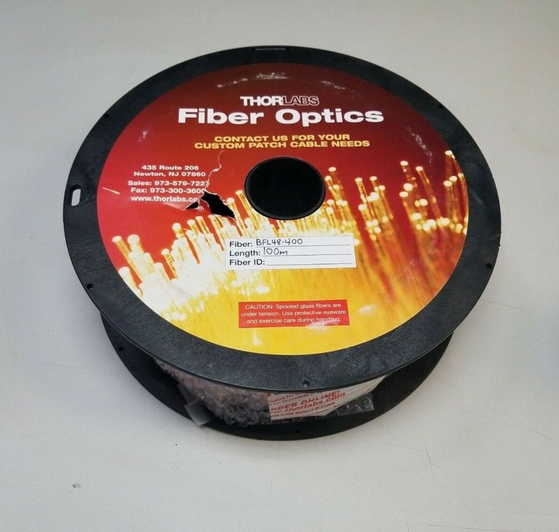 100M REEL OF THORLABS MULTIMODE FIBER OPTIC CABLE