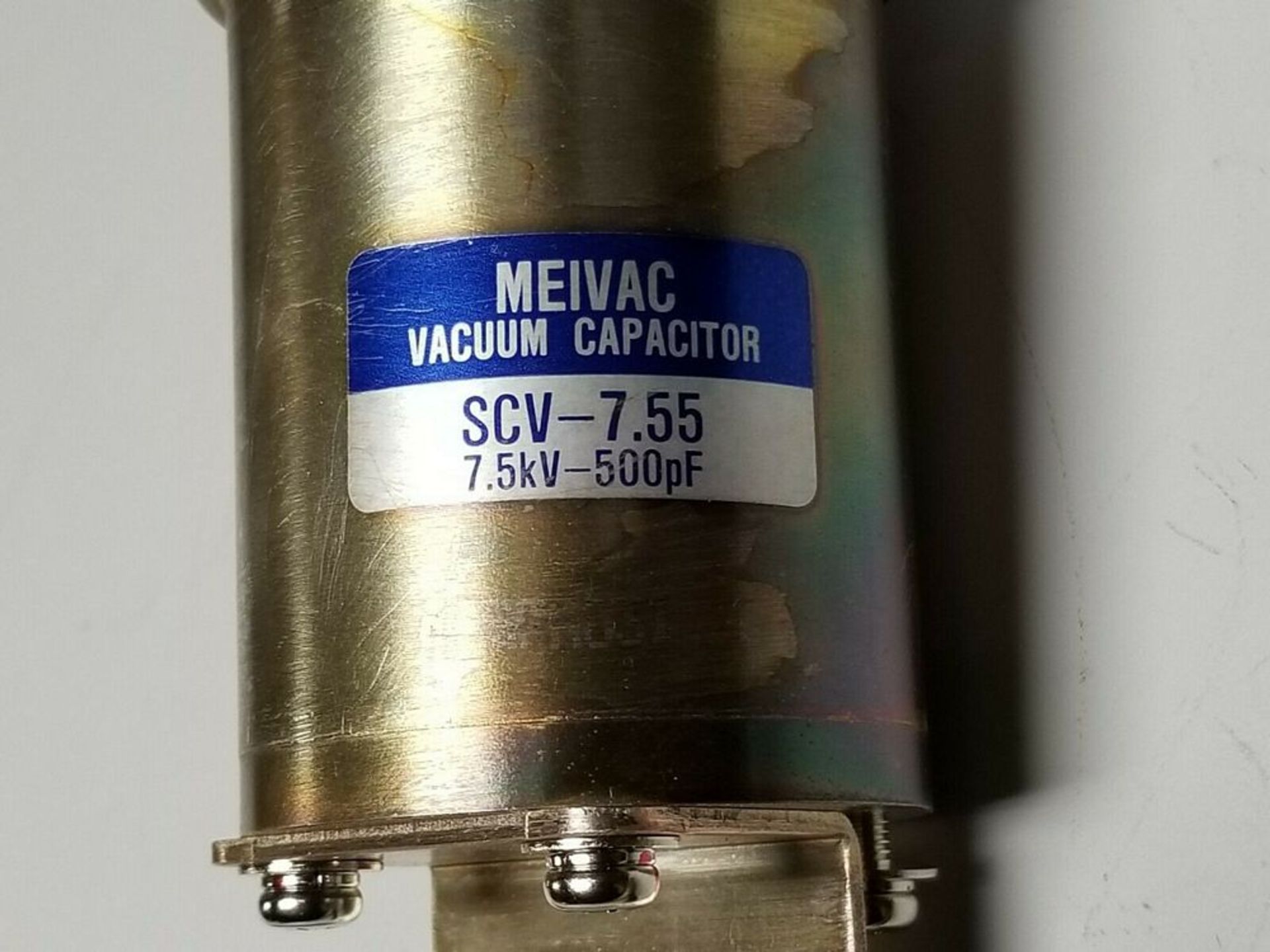 MEIVAC HIGH POWER VARIABLE VACUUM CAPACITOR - Image 4 of 5