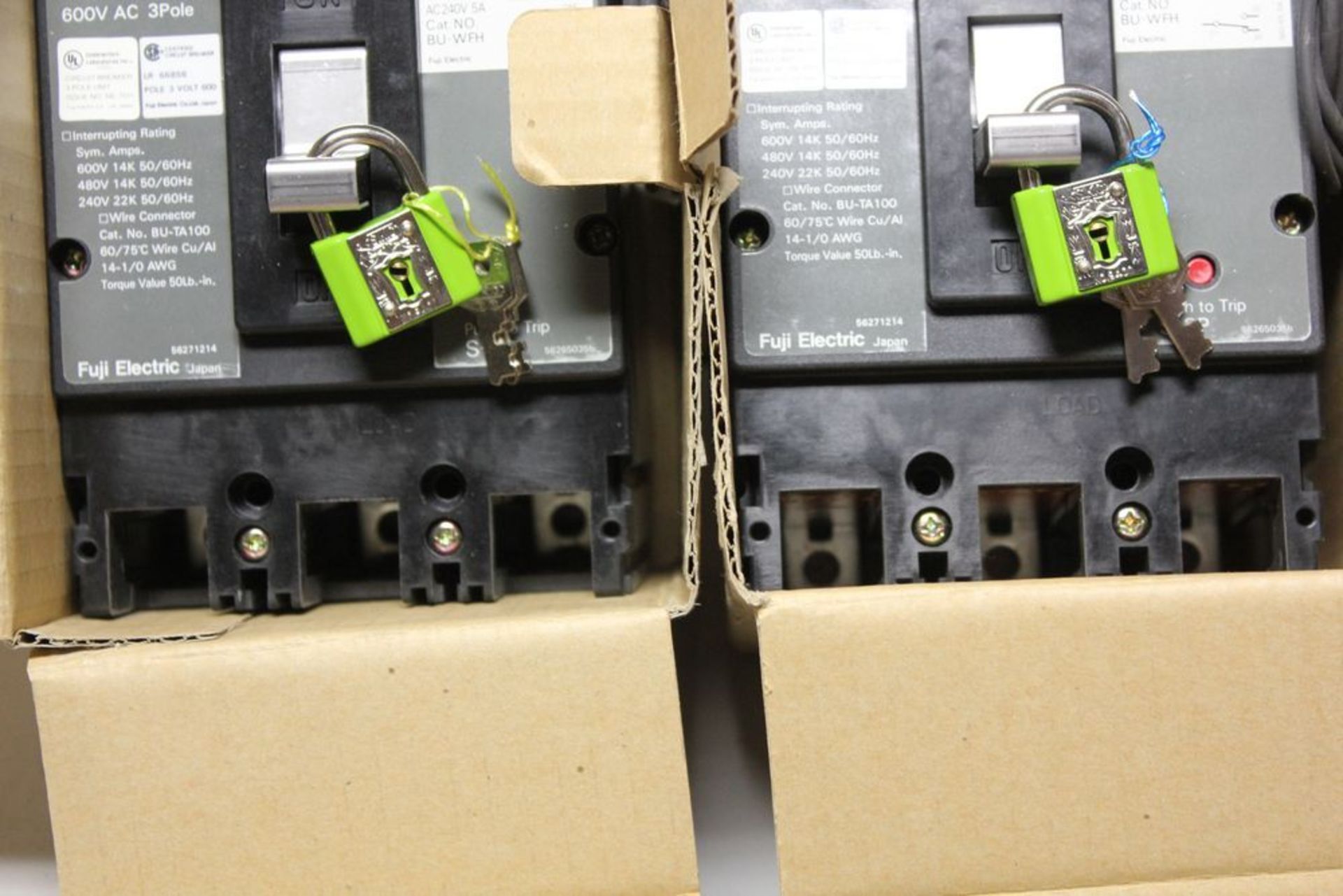 LOT OF NEW FUJI 50A 3 POLE INDUSTRIAL CIRCUIT BREAKER - Image 6 of 6