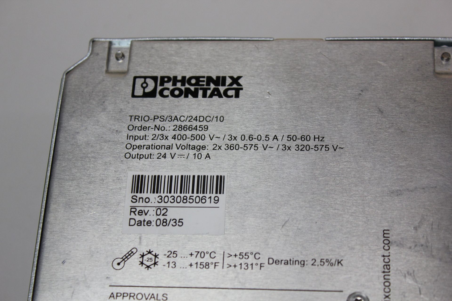 PHOENIX CONTACT AUTOMATION TRI POWER SUPPLY - Image 3 of 3