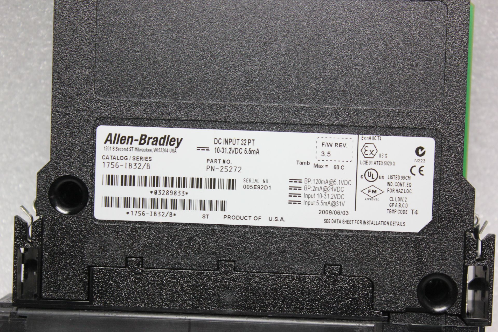 ALLEN BRADLEY CONTROLLOGIX PLC MODULE - Image 3 of 3