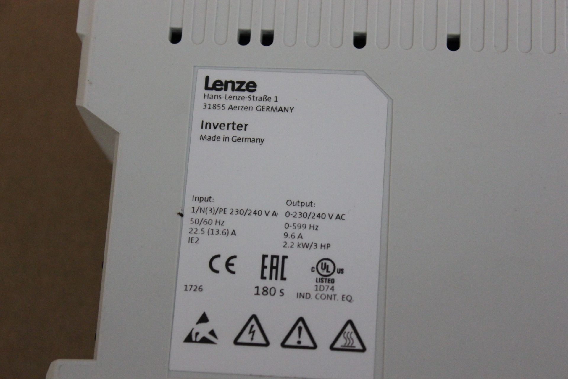 UNUSED LENZE i510 FREQUENCY INVERTER - Image 5 of 5