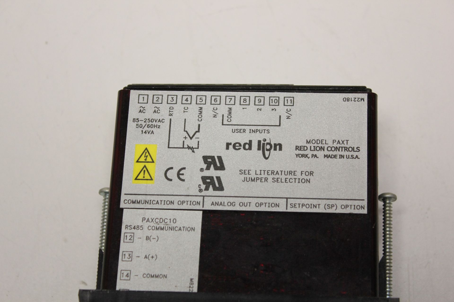RED LION PAXT PANEL METER - Image 3 of 3