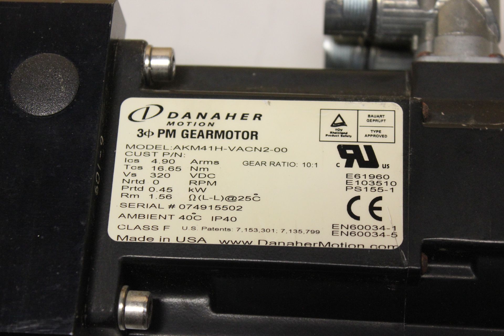 DANAHER SERVO MOTOR - Image 4 of 4