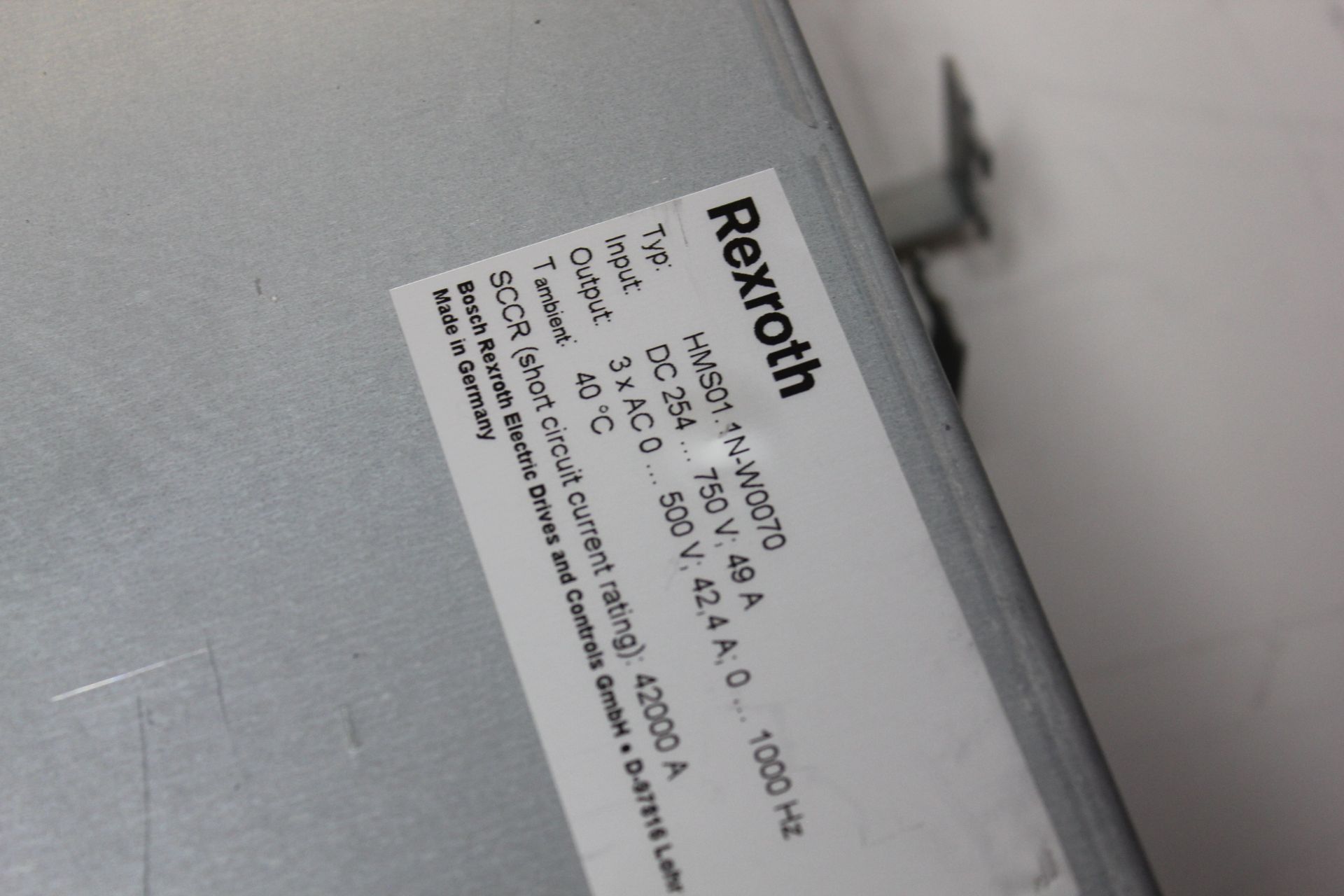 REXROTH INDRADRIVE M SINGLE AXIS INVERTER WITH SERCOS MODULE - Image 6 of 7