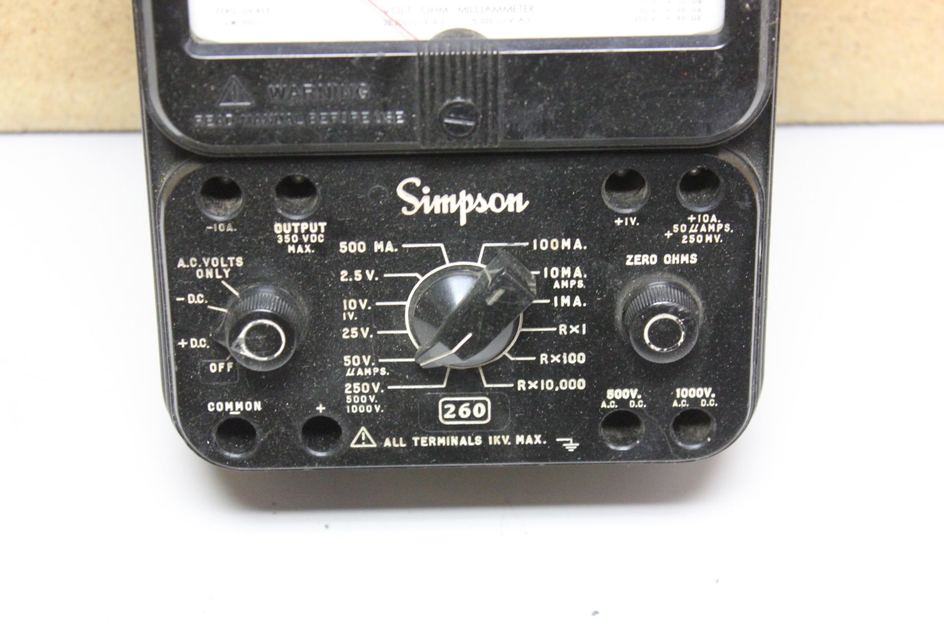 SIMPSON VOLT-OHM-MILLIAMMETER - Image 2 of 4