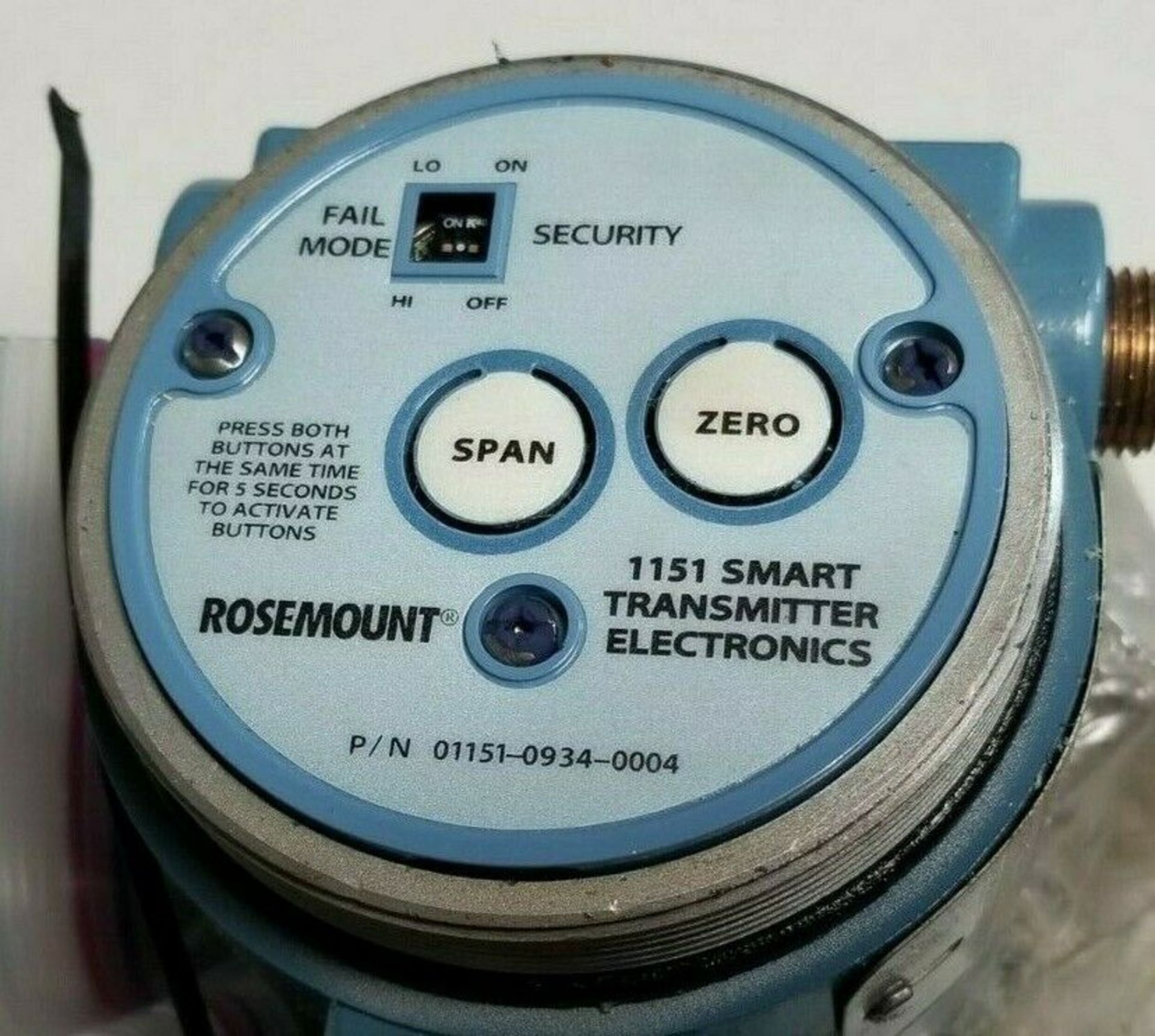 ROSEMOUNT 1151 PRESSURE TRANSMITTER W/ MANIFOLD & MOUNT - Image 8 of 8