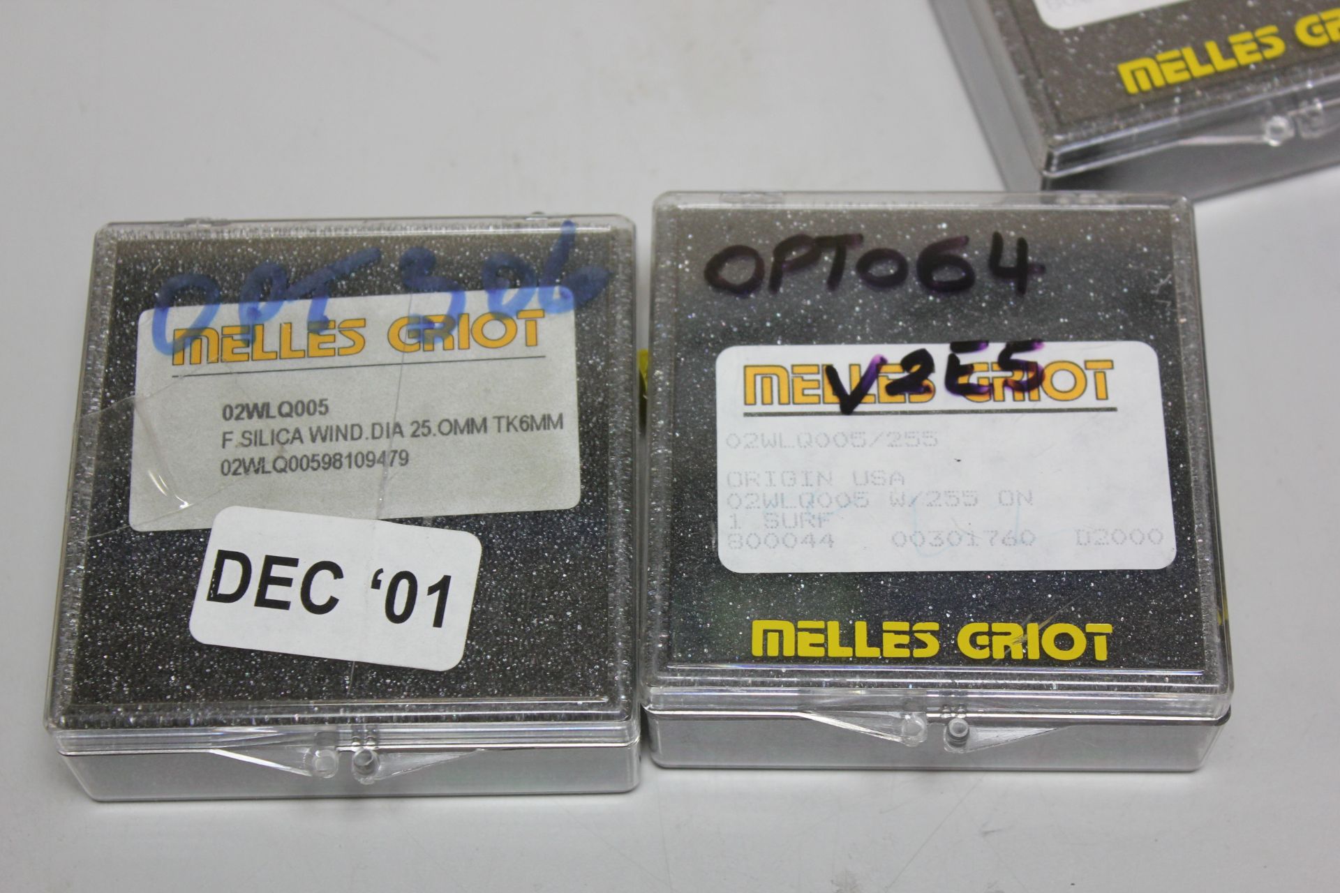 LOT OF MELLES GRIOT LASER OPTIC LENSES - Image 2 of 5