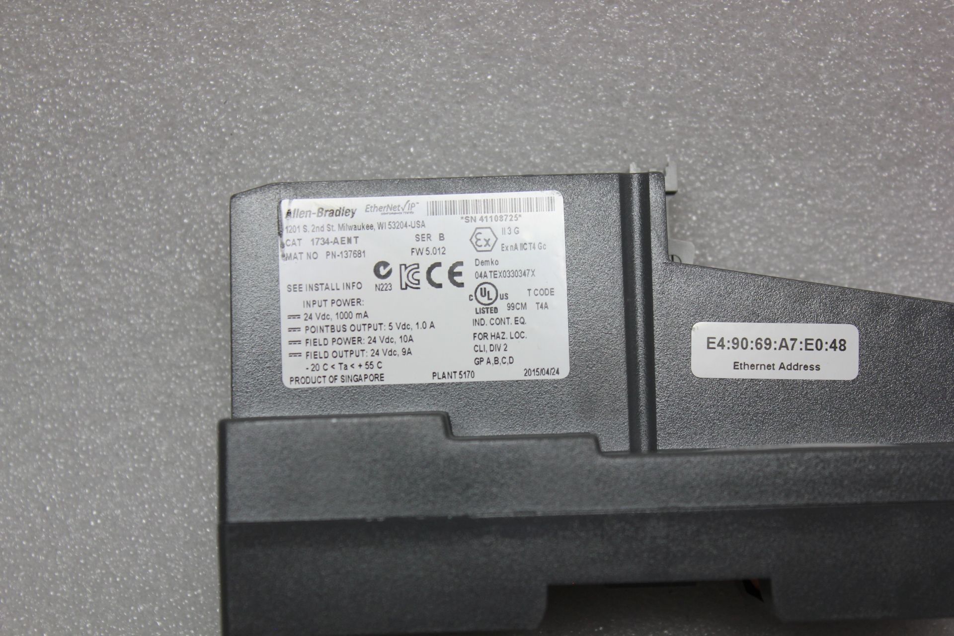 ALLEN BRADLEY POINT I/O ETHERNET/IP MODULE - Image 2 of 3