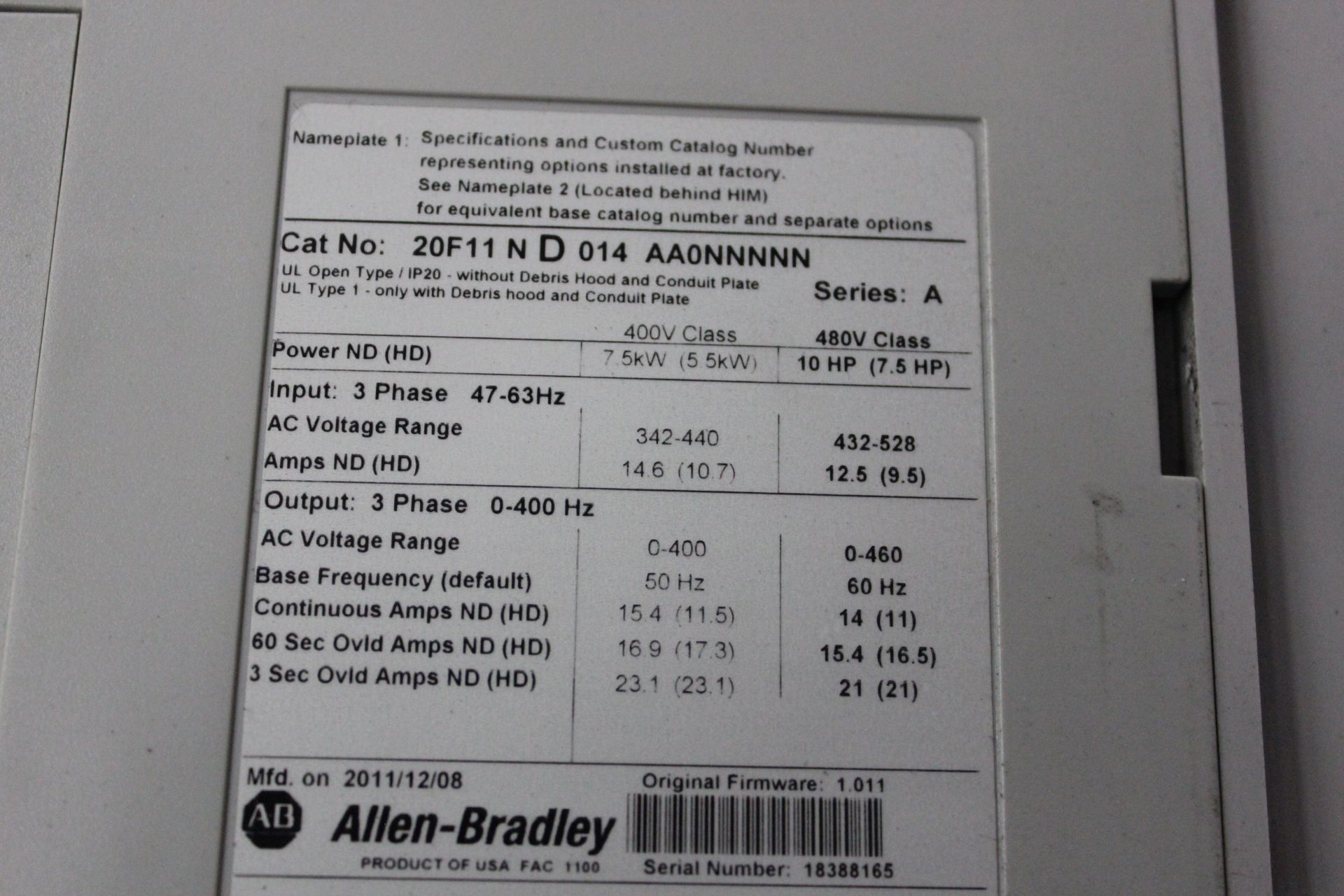 ALLEN BRADLEY POWERFLEX 753 10HP AC DRIVE - Image 16 of 16