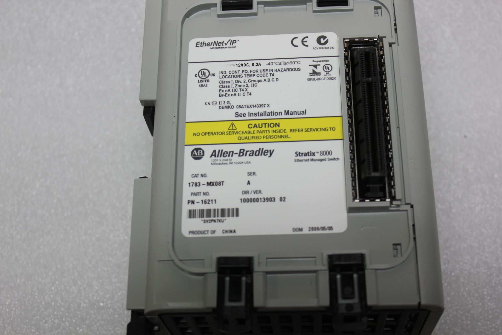 ALLEN BRADLEY INDUSTRIAL ETHERNET SWITCH EXPANSION MODULE - Image 2 of 2