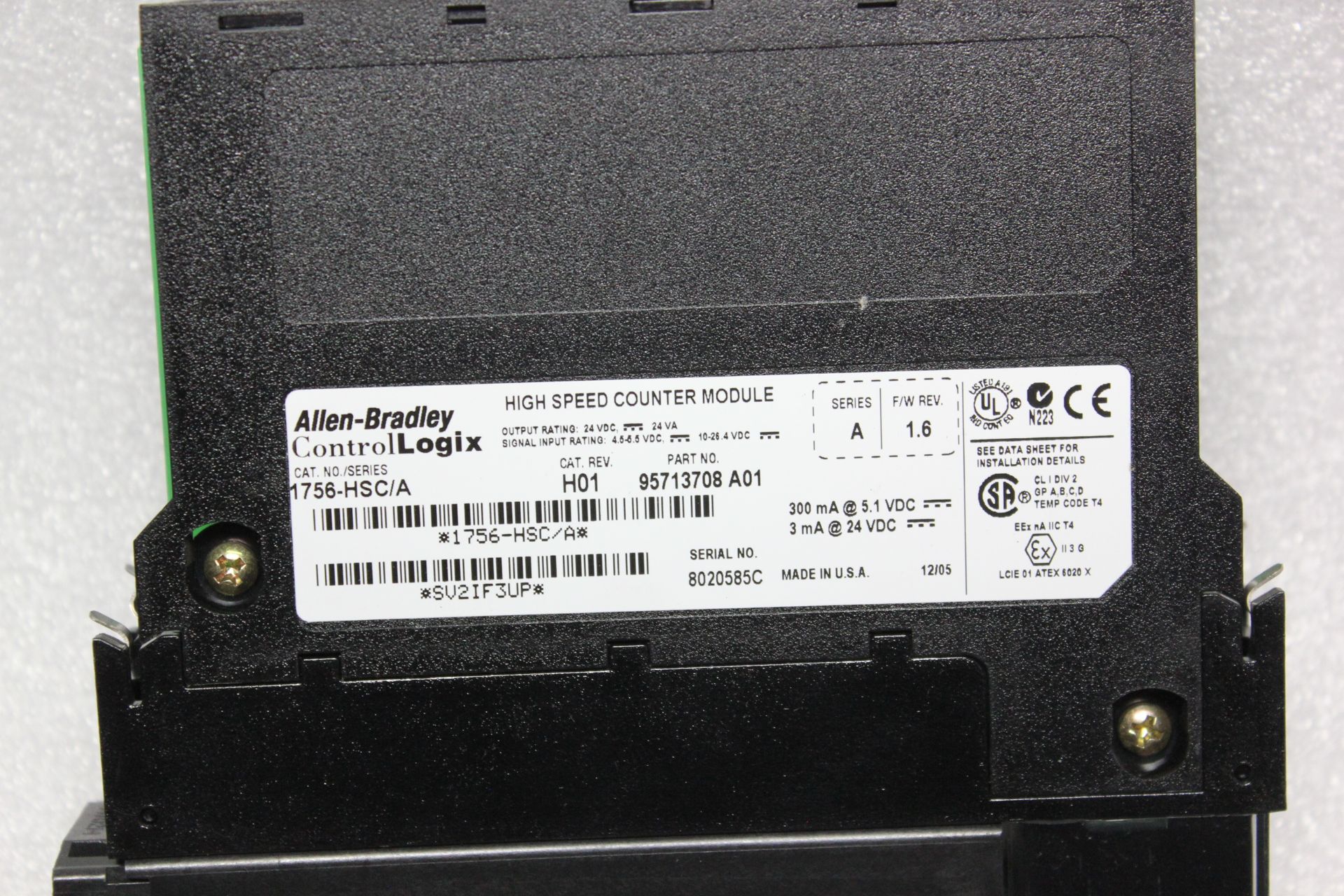 ALLEN BRADLEY CONTROLLOGIX PLC HIGH SPEED COUNTER MODULE - Image 3 of 3