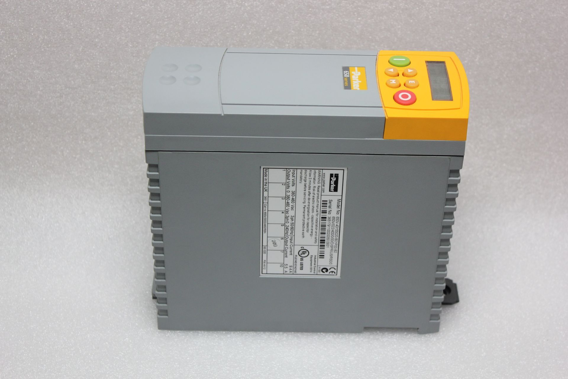 PARKER 650 SERIES 3HP AC INVERTER DRIVE