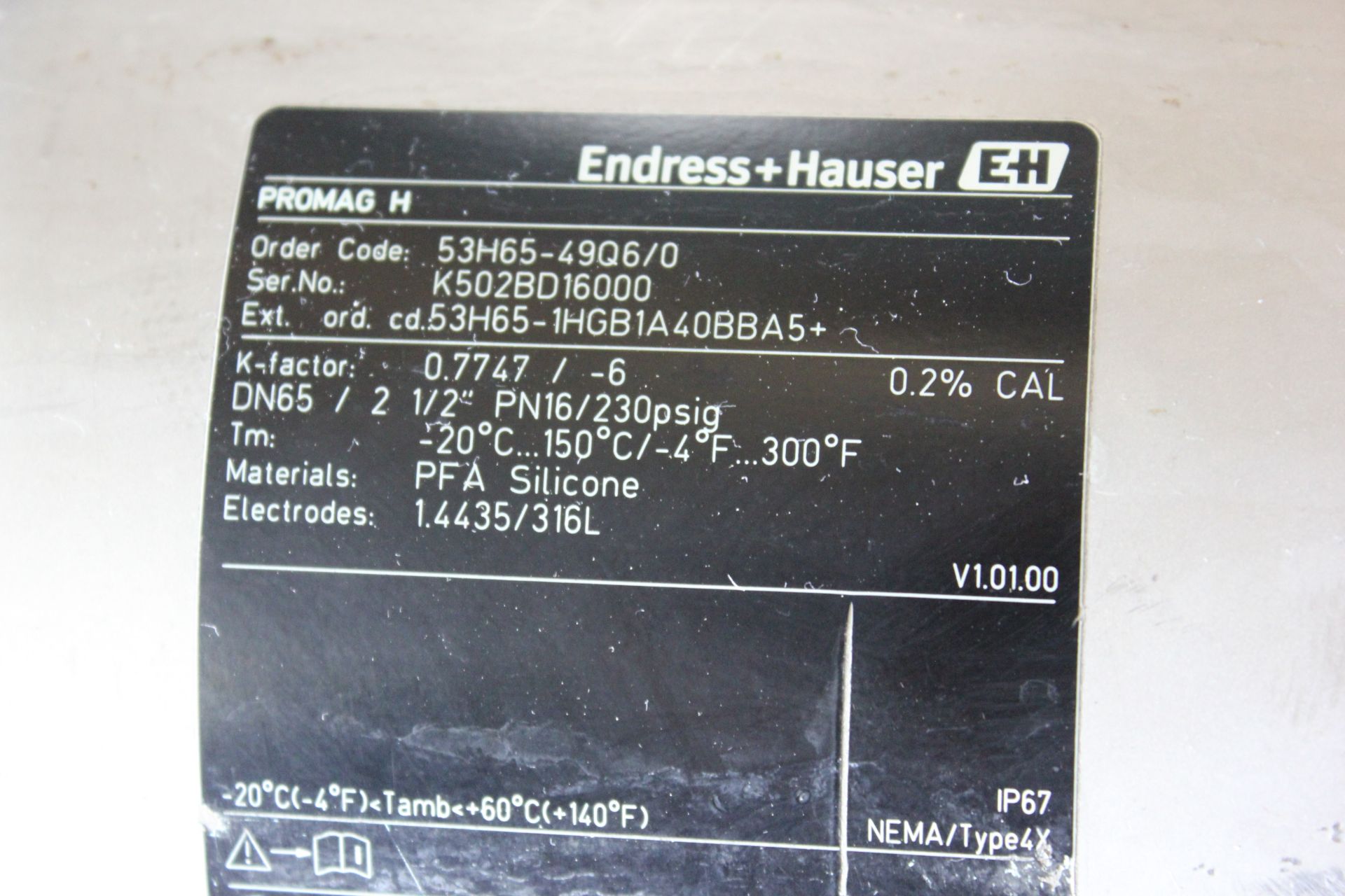 ENDRESS HAUSER PROMAG H FLOWMETER - Image 2 of 7