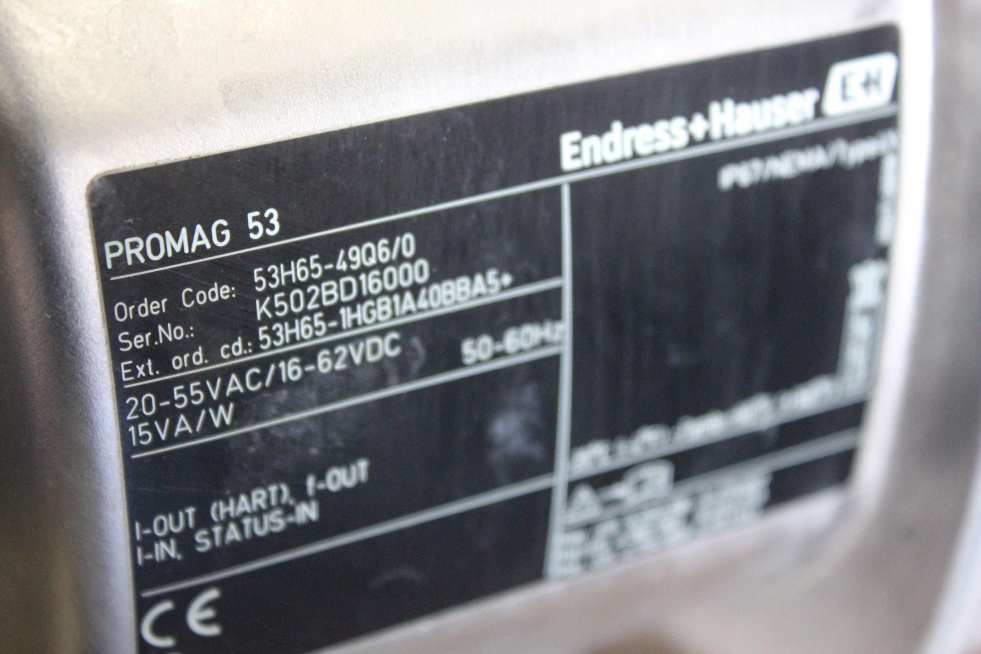 ENDRESS HAUSER PROMAG H FLOWMETER - Image 3 of 7