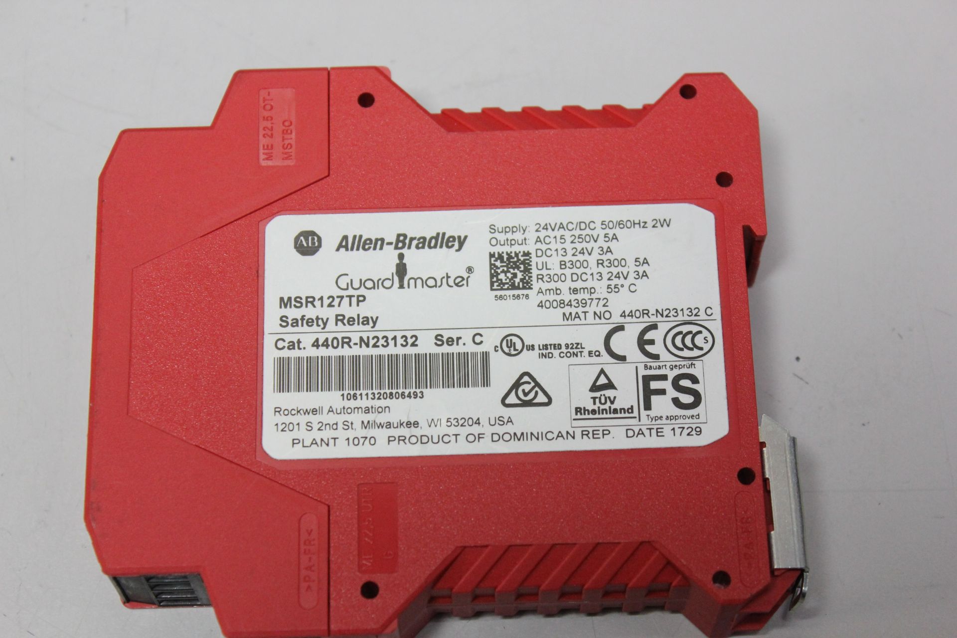 ALLEN BRADLEY SAFETY RELAY - Image 2 of 2