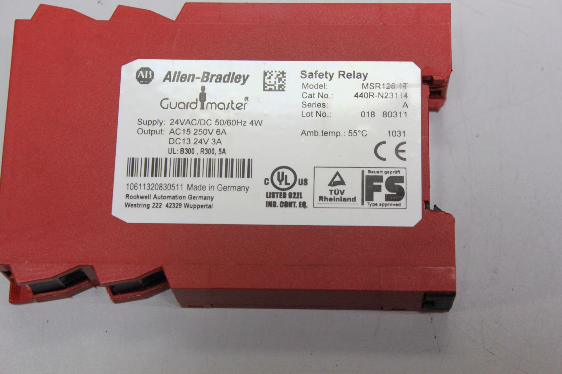 ALLEN BRADLEY MSR126.1T SAFETY RELAY - Image 2 of 2