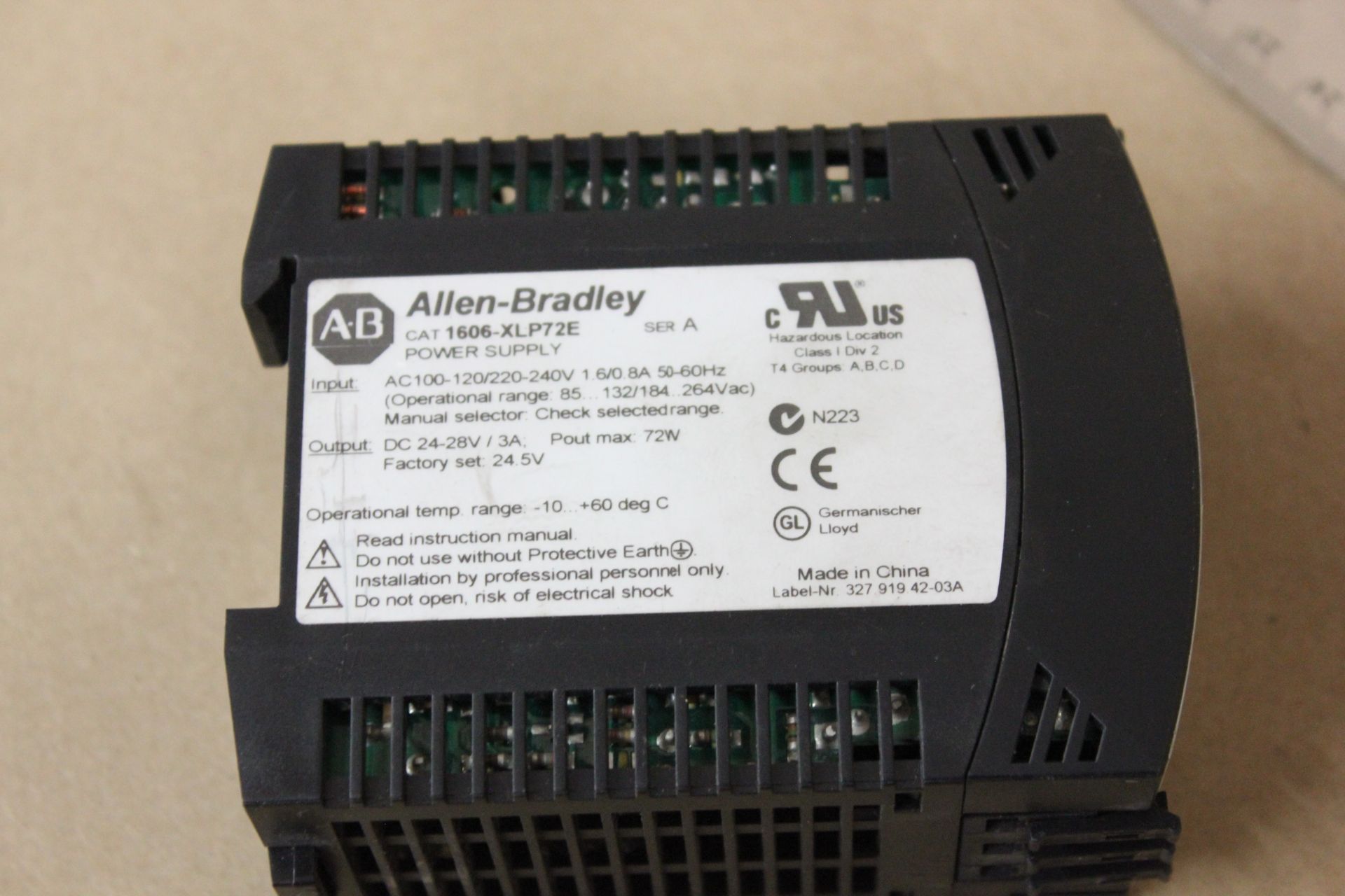 ALLEN BRADLEY AUTOMATION POWER SUPPLY - Image 2 of 2