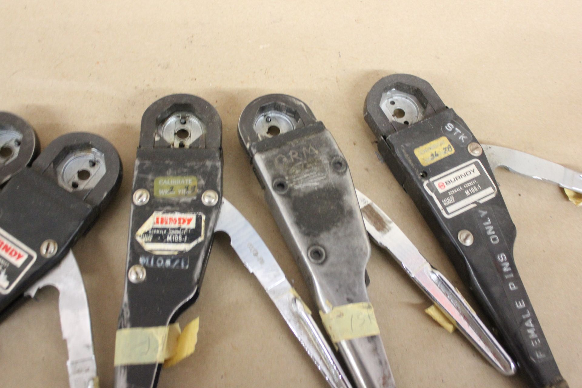 LOT OF BURNDY INDUSTRIAL CRIMPERS CRIMP TOOLS - Image 3 of 5