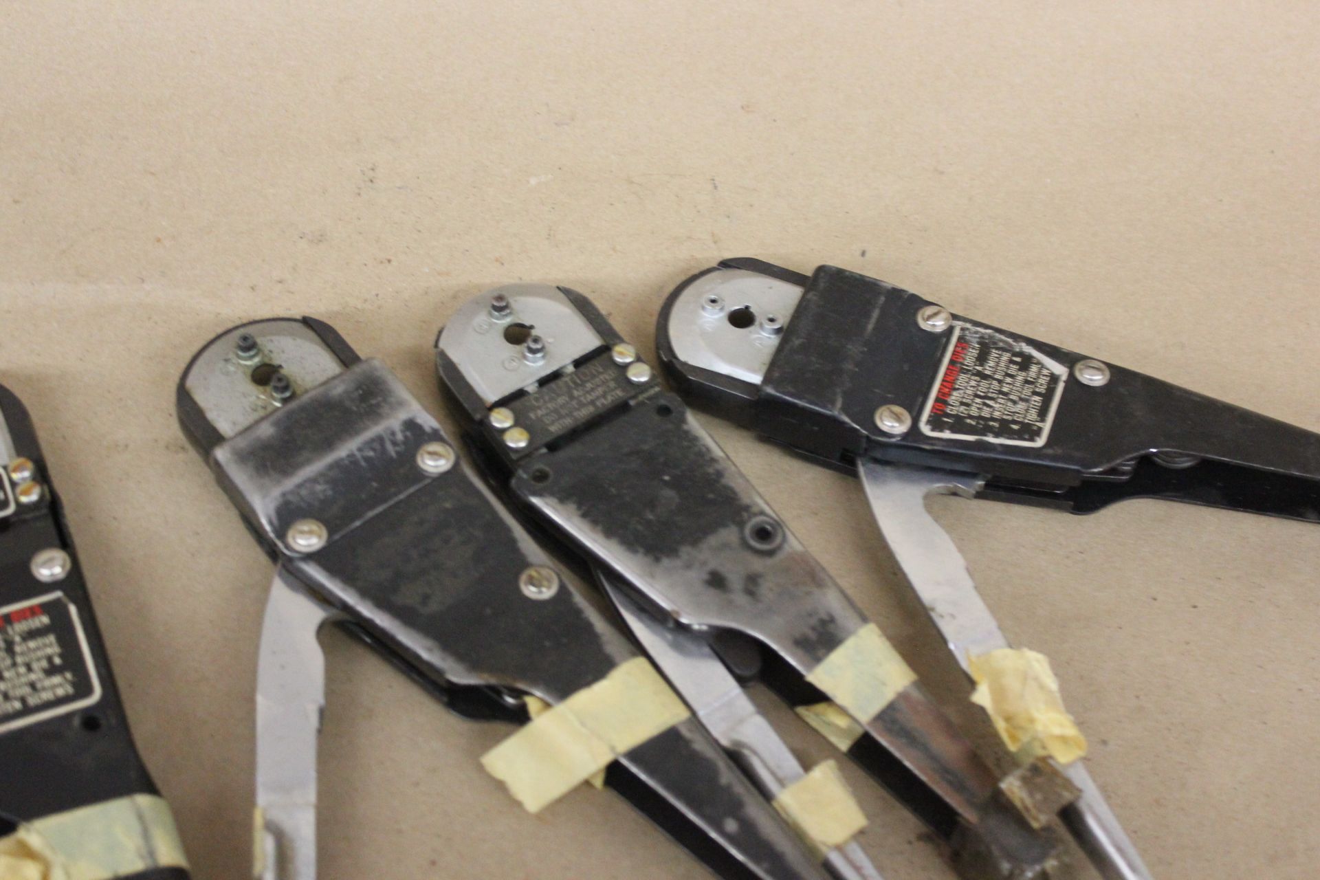 LOT OF BURNDY INDUSTRIAL CRIMPERS CRIMP TOOLS - Image 5 of 5