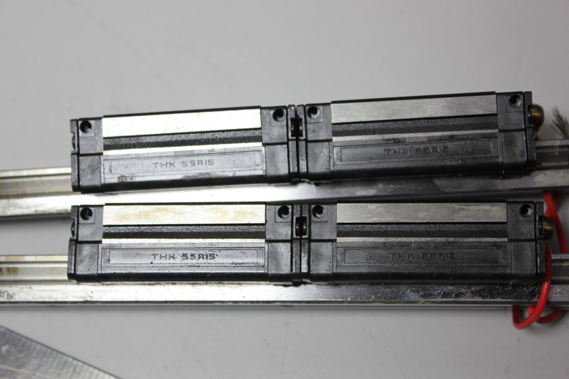 PAIR OF THK LINEAR RAILS WITH BEARING BLOCKS - Image 3 of 3