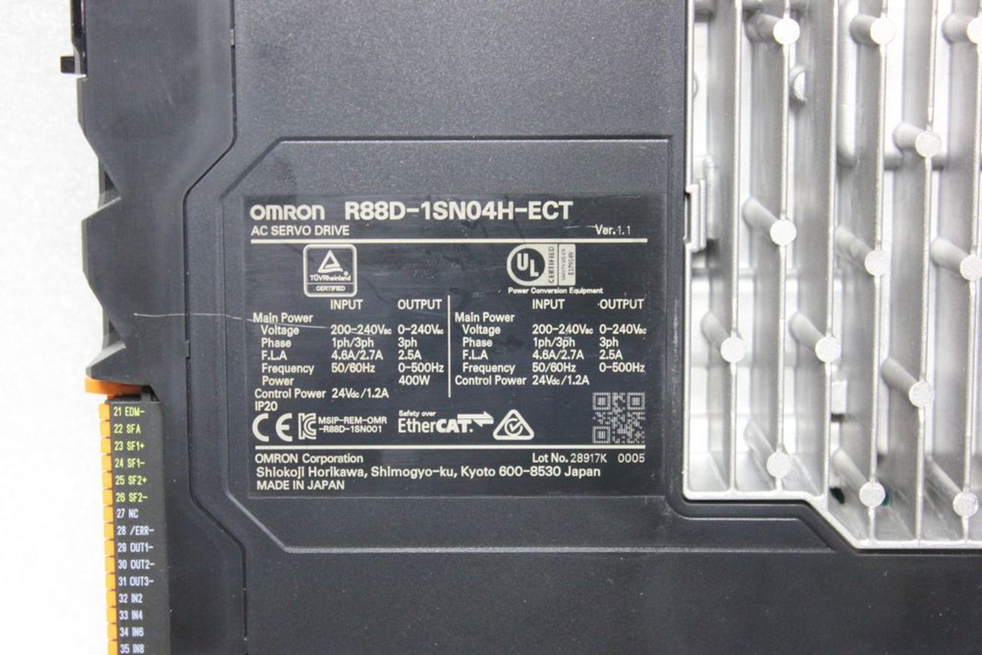 OMRON AC SERVO DRIVE - Image 6 of 6