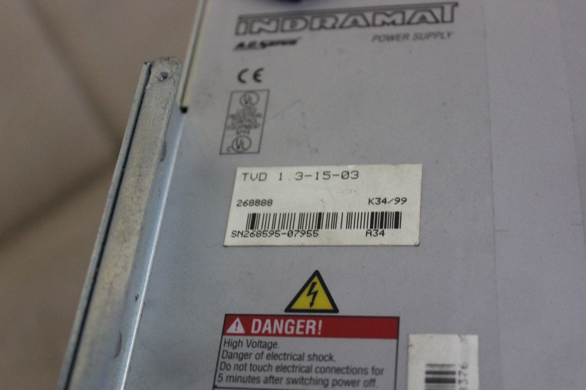 REXROTH INDRAMAT AC SERVO POWER SUPPLY - Image 2 of 3