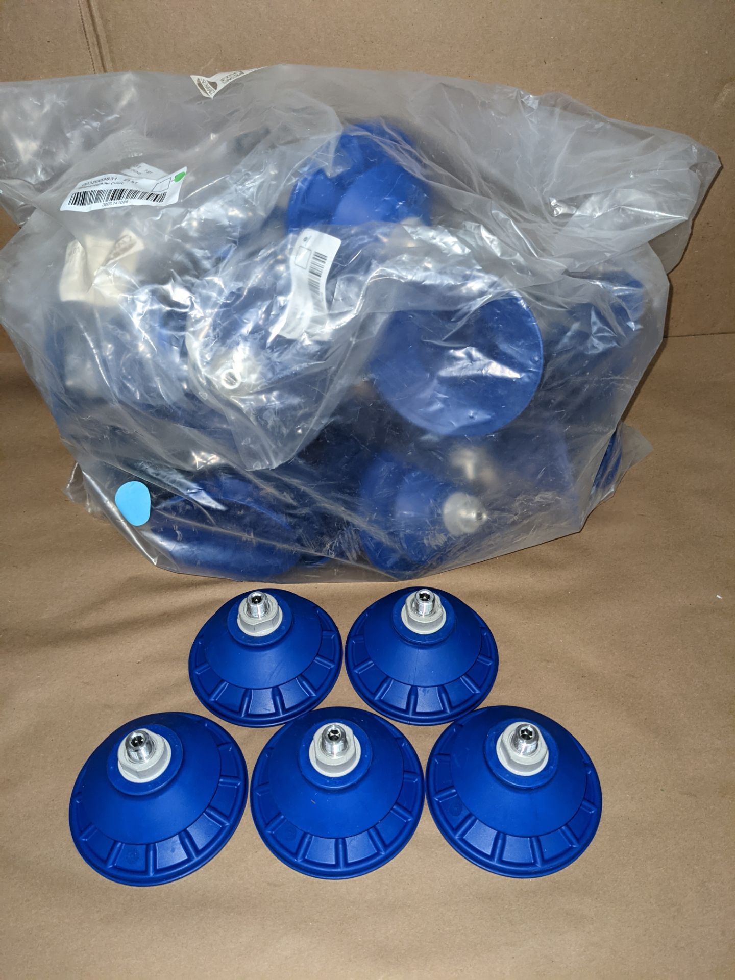 LOT OF 35 SCHMALZ BELLOWS SUCTION CUPS