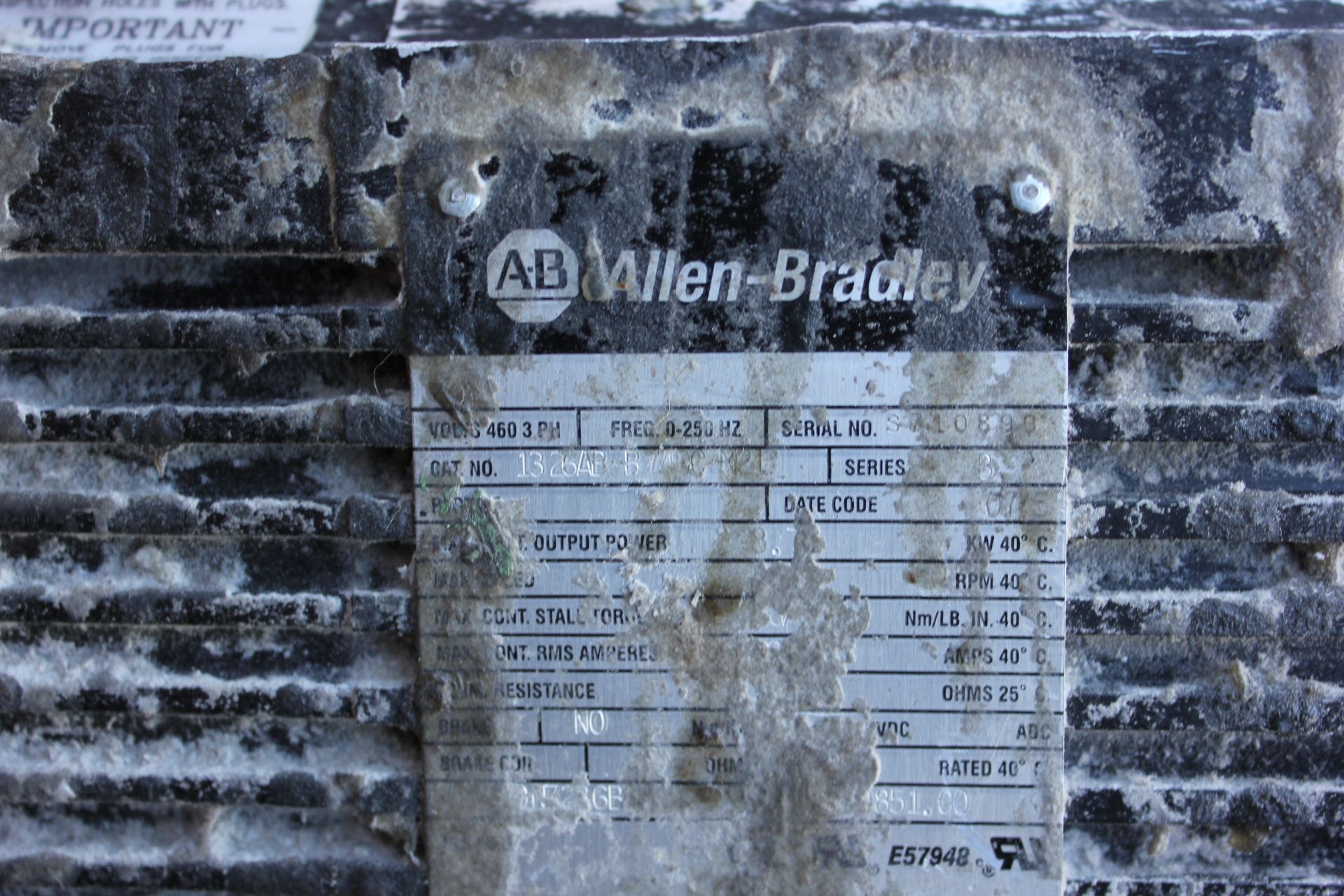 ALLEN BRADLEY AC SERVO MOTOR - Image 7 of 7