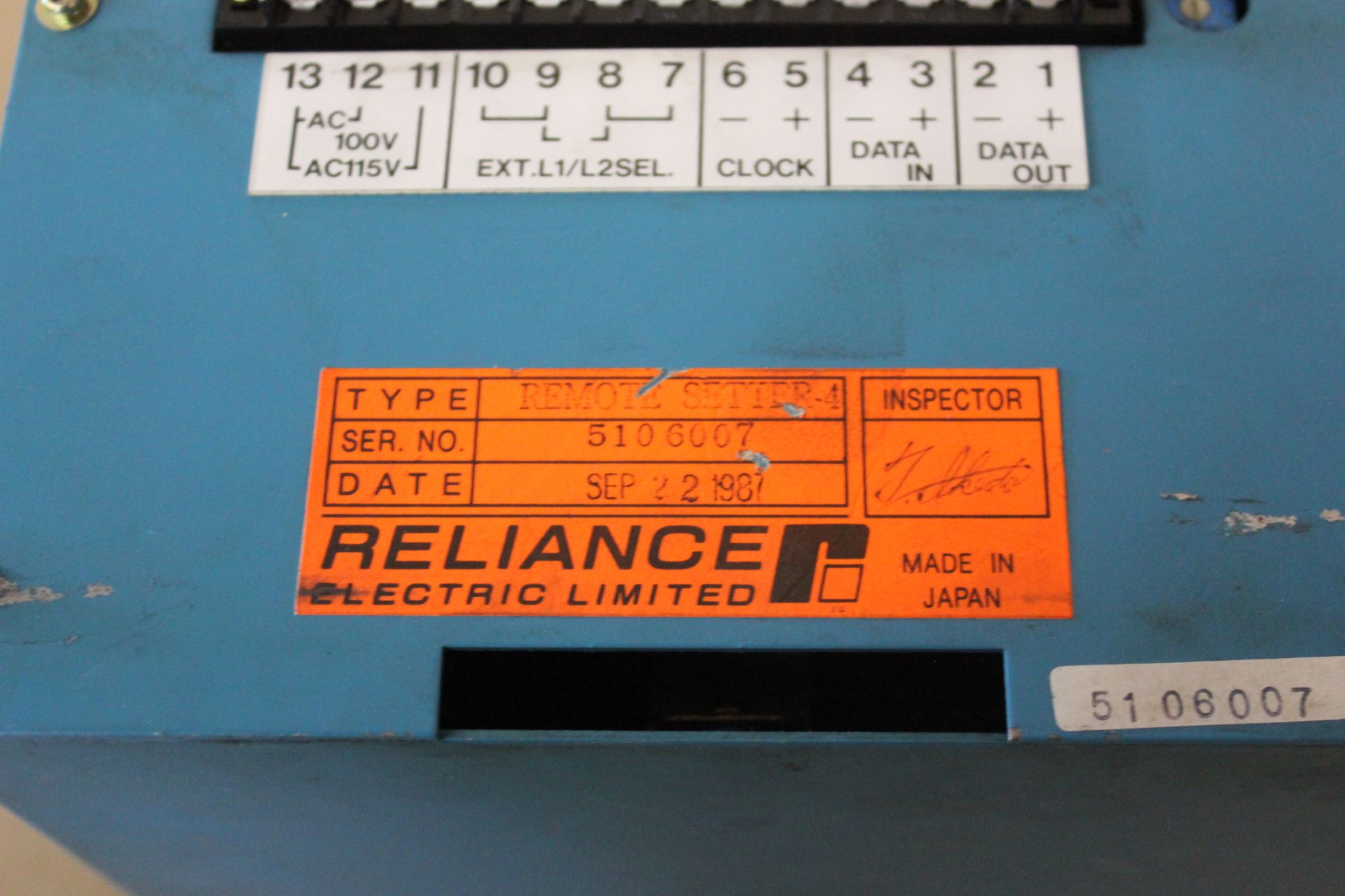 RELIANCE REMOTE SETTER-4 DDS-TL - Image 3 of 3