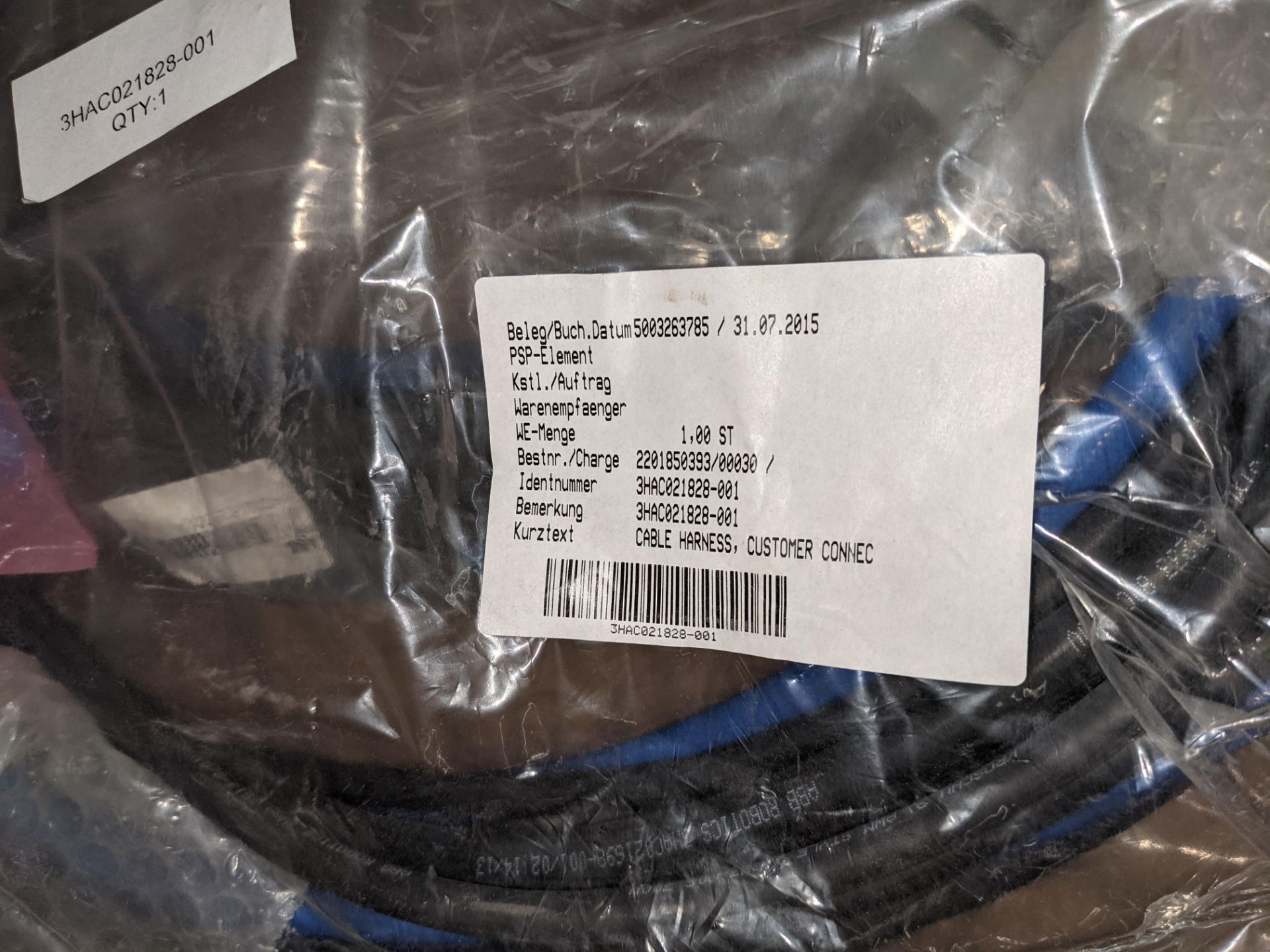 LOT OF 2 ABB CABLE HARNESSES - Image 2 of 6