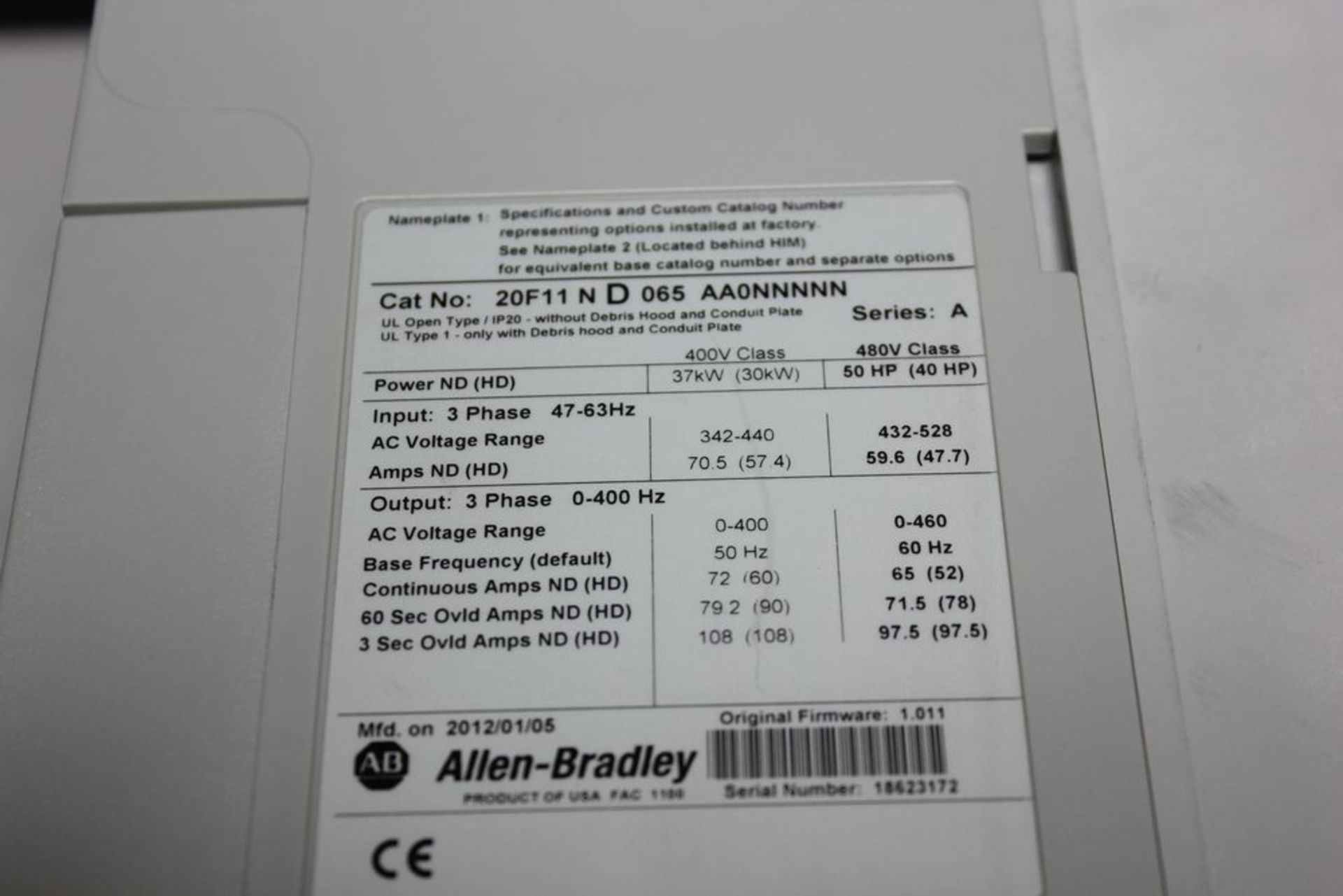 ALLEN BRADLEY POWERFLEX 753 50HP AC DRIVE - Image 13 of 13