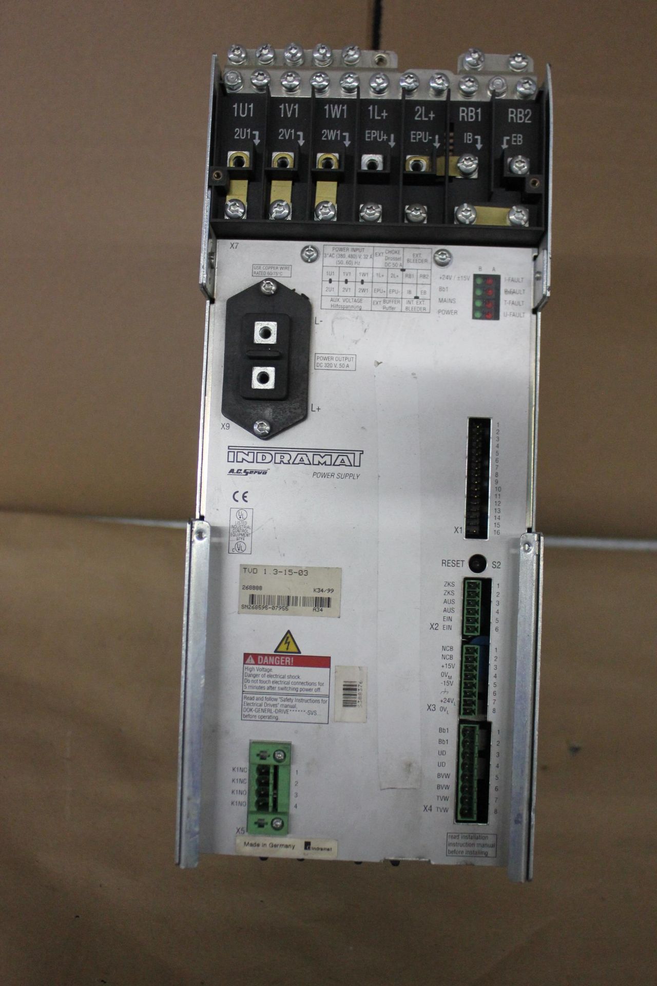 REXROTH INDRAMAT AC SERVO POWER SUPPLY - Image 3 of 3