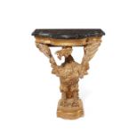 A George III carved giltwood eagle console or pier table in the manner of Francis Brodie