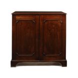 A George III mahogany low press cupboard