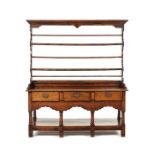 A George II oak dresser, circa 1740, South Wales