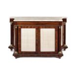 A Regency rosewood side cabinet