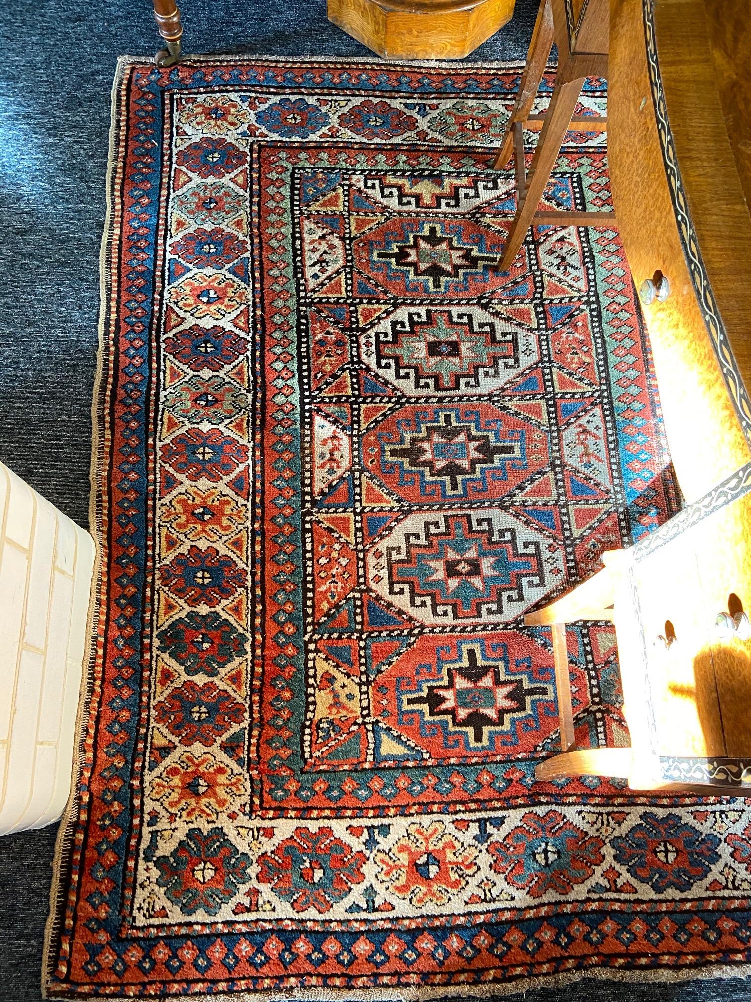A Caucasian Mughan rug, circa 1890 - Image 2 of 5