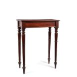 A small George IV mahogany centre table
