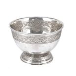 A silver bowl by Liberty & Co., Birmingham, probably 1917