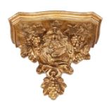 A William IV carved giltwood and gesso wall bracket