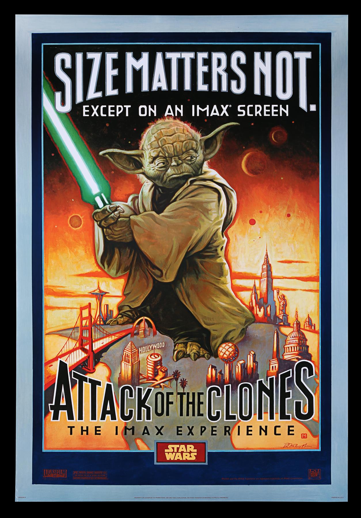 STAR WARS: ATTACK OF THE CLONES (2002) AND SOLO: A STAR WARS STORY (2018) - Two Star Wars themed Pos - Image 2 of 5